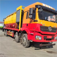 前四后八輪高壓清洗吸污車33立方高壓清洗+吸污廠家價格報價表