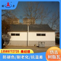煙臺(tái)萊陽合成樹脂瓦 仿古屋面瓦 裝飾屋頂圍墻瓦片 隔熱保溫